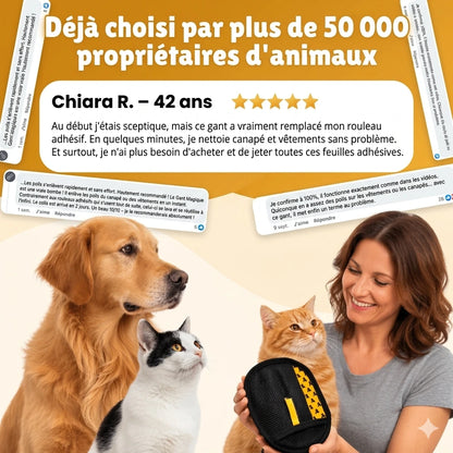 Patoun™ Gant anti-pilosité réutilisable et écologique