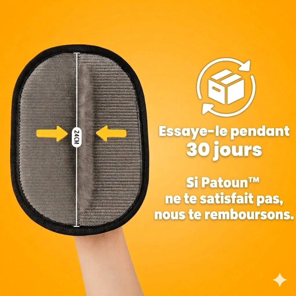 Patoun™ Gant anti-pilosité réutilisable et écologique